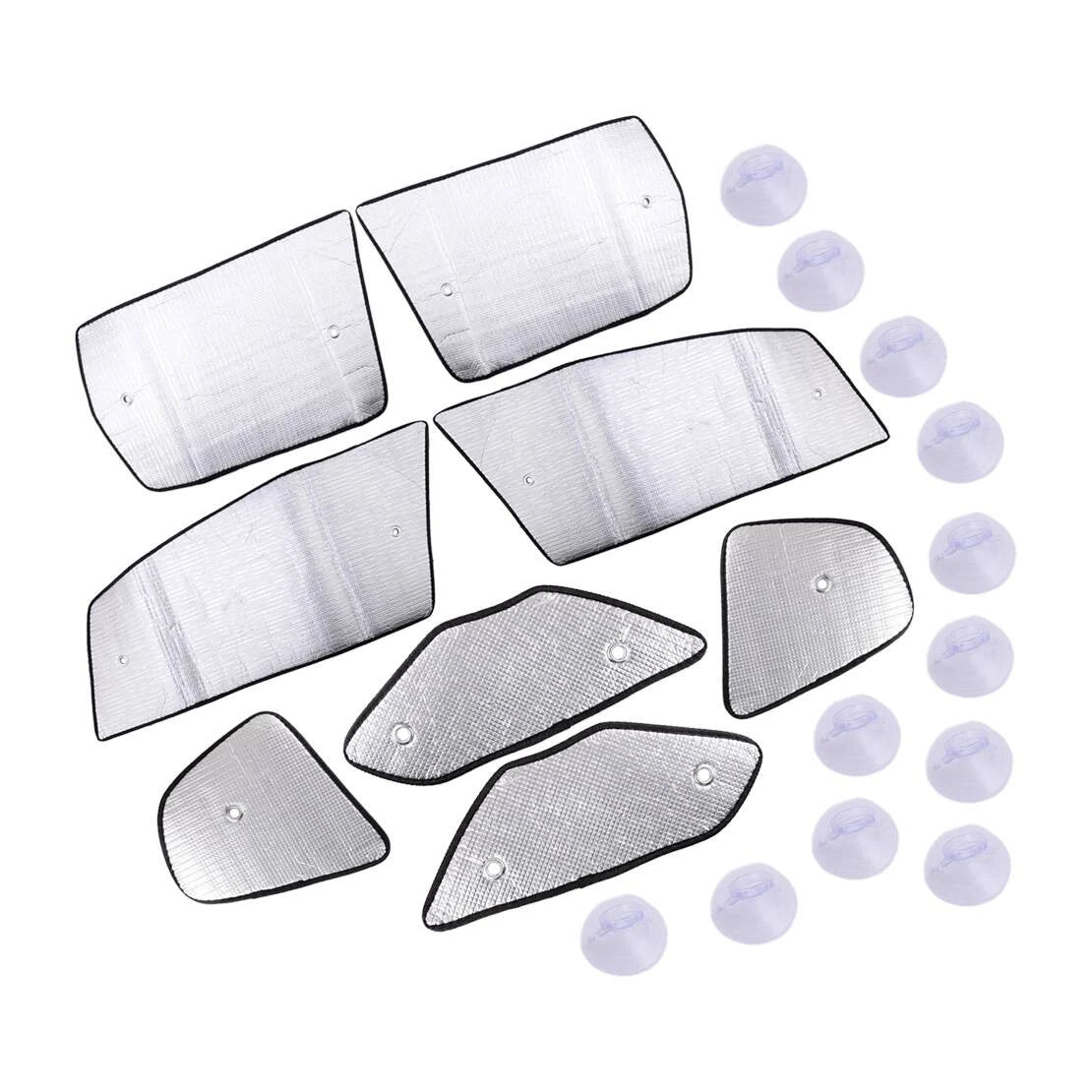 4 x Side Window Silver Privacy Sunshade Covers for Honda Fit (2008-2013)