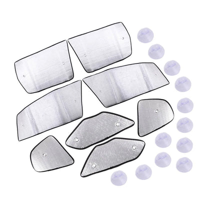 4 x Side Window Silver Privacy Sunshade Covers for Honda Fit (2008-2013)