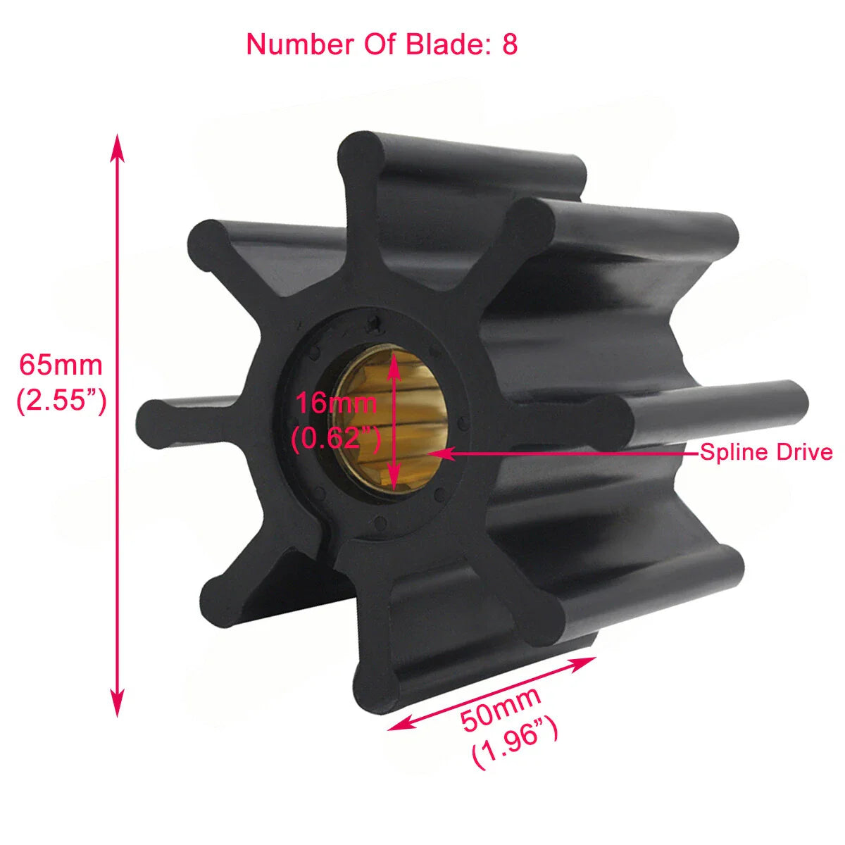 Impeller Kit for Volvo Penta 18-3077, 3841697, 21951356, 127610-42200