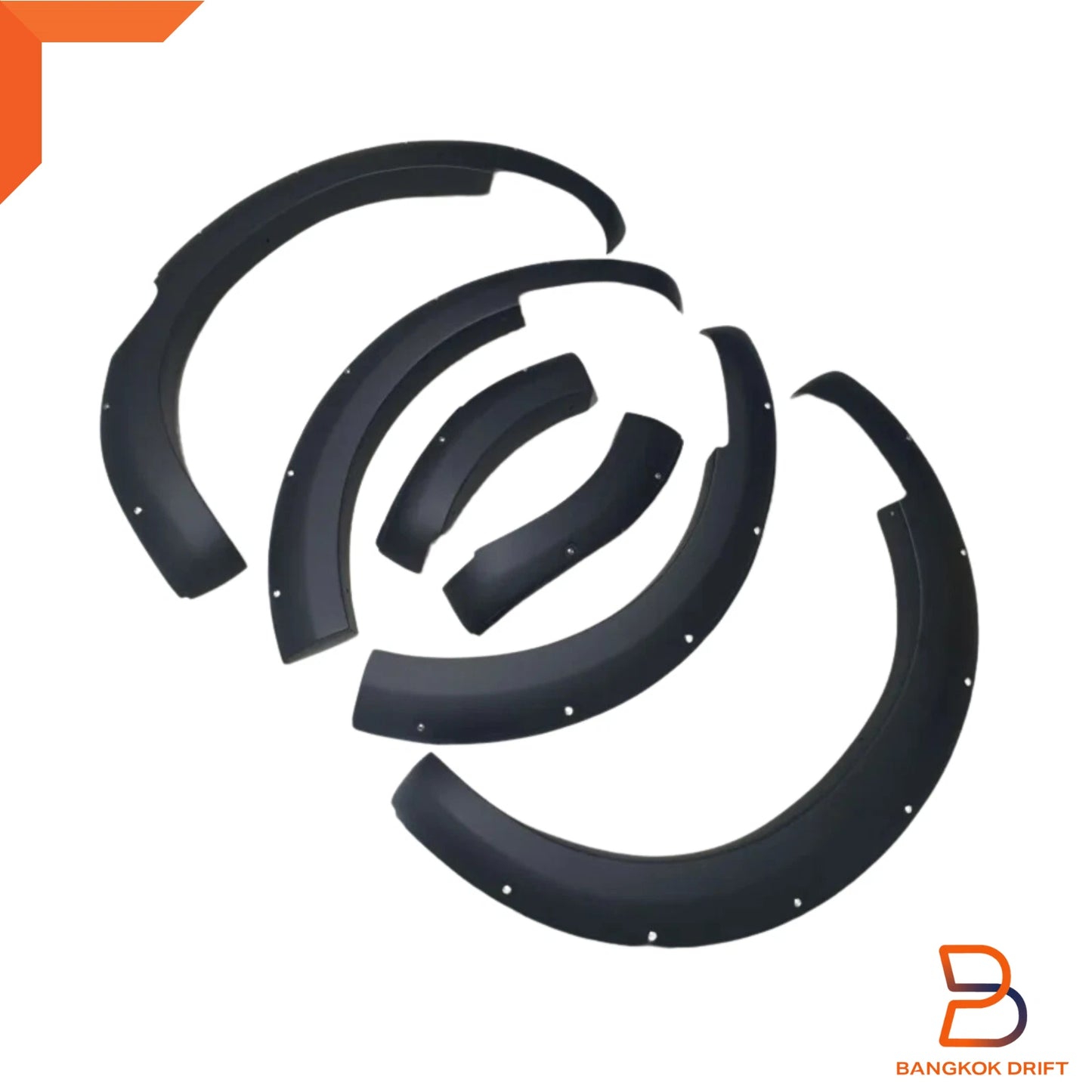 Black Fender Flare Arch for Nissan Navara D40 Narrow Body 4DR Dual Cab