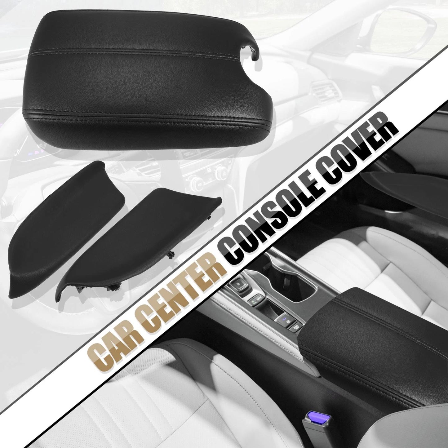 Center Console Cover for Honda Accord (2008-2012) Black