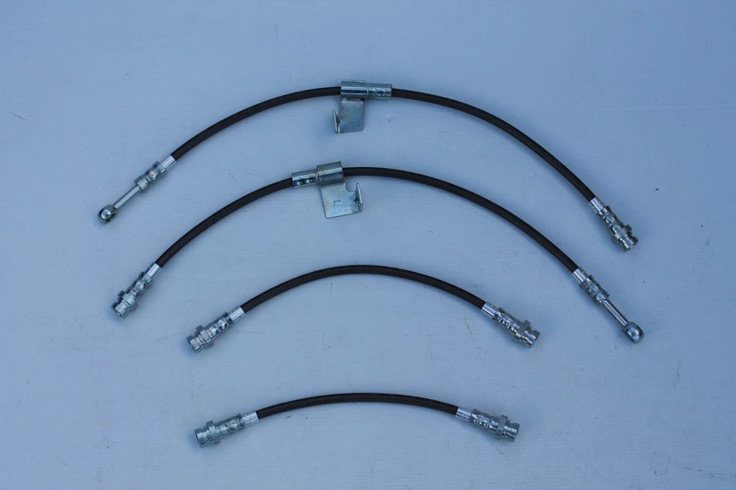 Braided Brake Hose Set (4) for Hyundai Getz Disc/Drum (2002-2011)