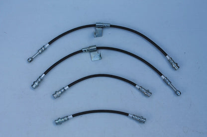 Braided Brake Hose Set (4) for Hyundai Getz Disc/Drum (2002-2011)