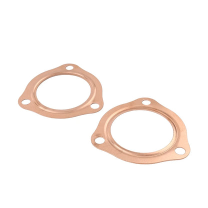 2 x 2.5" Copper Header Pipe Collector Flange Gaskets for Chevy SBC BBC (1960-2023)