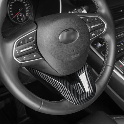 Carbon Fiber Steering Wheel Cover for Hyundai Santa Fe Palisade (2020–2023)