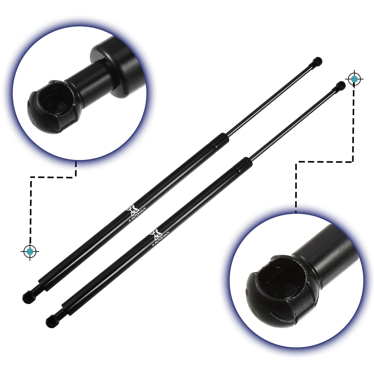 Rear Hatch Liftgate Gas Lift Supports for Nissan X-Trail (2007-2014)