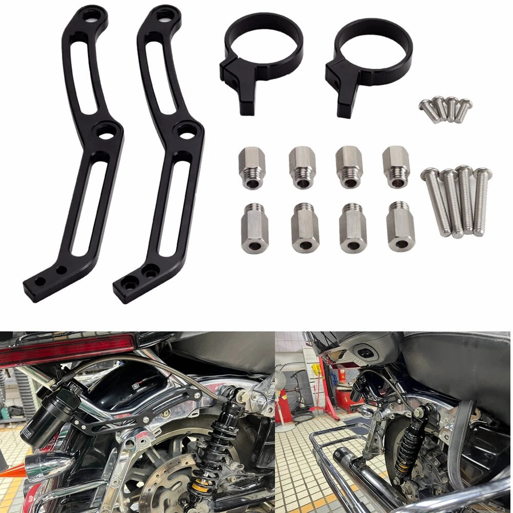 Remote Reservoir Mount Kits for Harley Touring Electra Glide Street Glide (2014-2023)