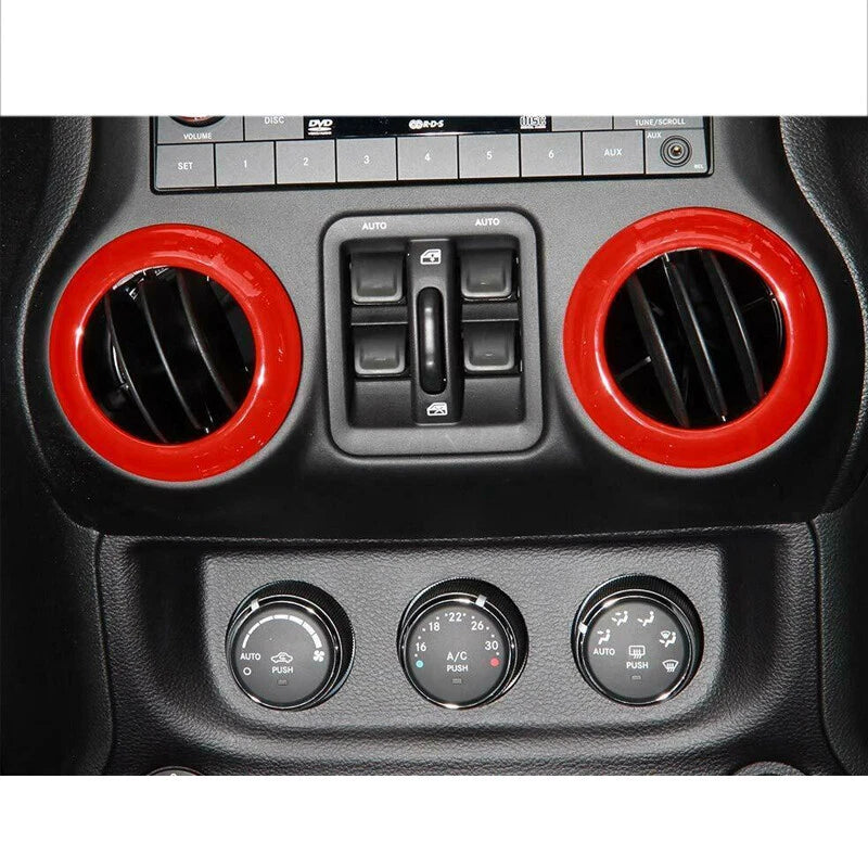 14pcs Dash Trim Covers for Jeep Wrangler JK JKU (2007-2010)