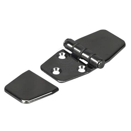 Hinge 316 S/S Black PVD Anti-Slam Cover 40mm x 76mm Split Pair