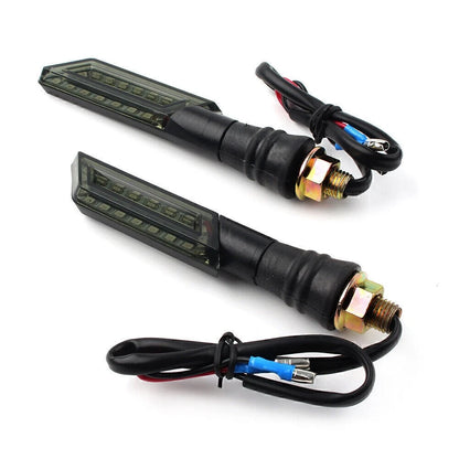 2 x Universal Motorcycle 12V LED Turn Signal Indicators for Various Models