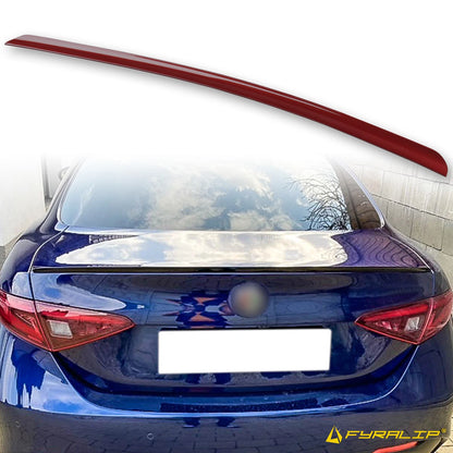 Red Boot Lip Spoiler for Alfa Romeo Giulia Sedan (2016-2021)