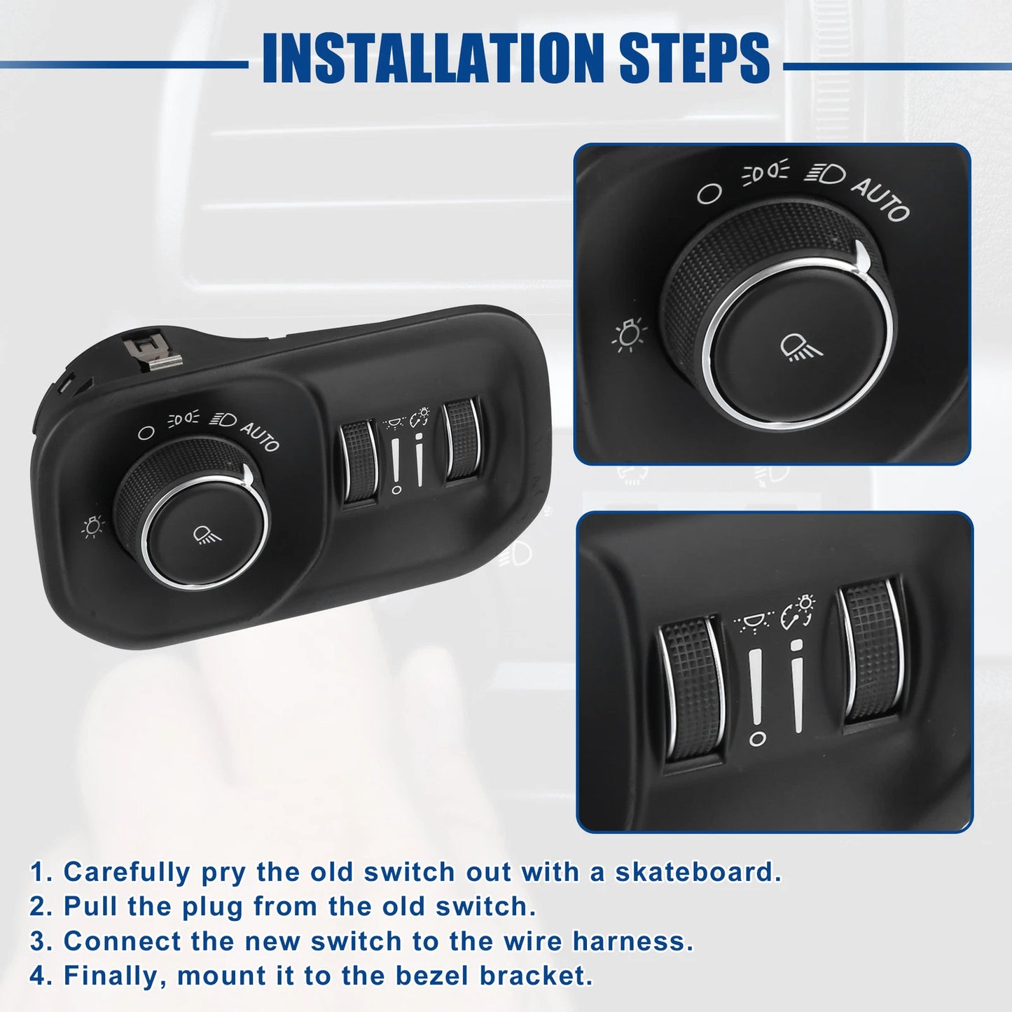 Headlight Lamp Switch Button for Dodge RAM 1500 2500 3500 No.68401933AA