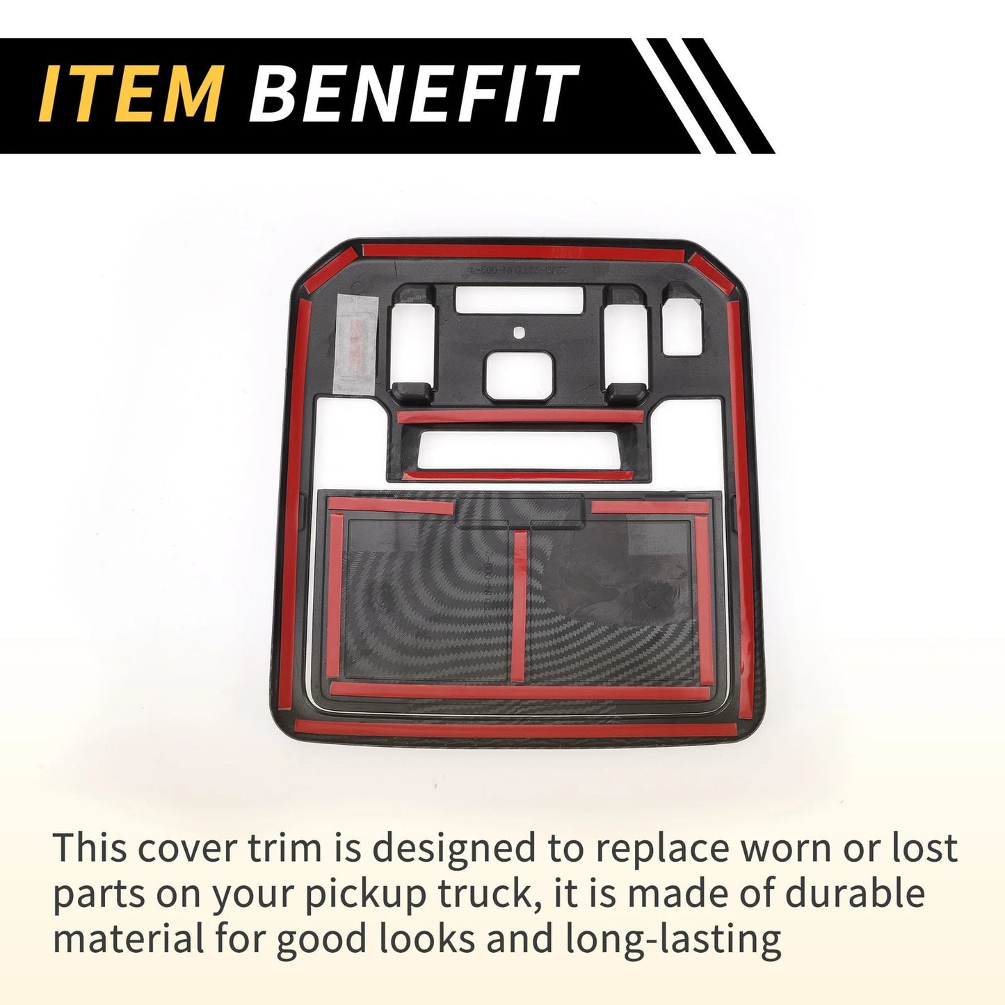 Carbon Fiber Front Roof Reading Light Cover for Toyota Tundra (2022-2024)