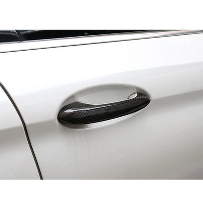 Real Carbon Fiber Exterior Door Handle Cover Trim Fit For BMW X3 X4 X5 2018-2021