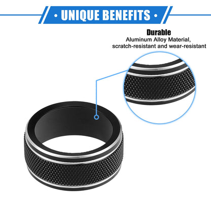 AC Climate Control Knob Rings for Toyota Camry (2021-2023) Durable Black
