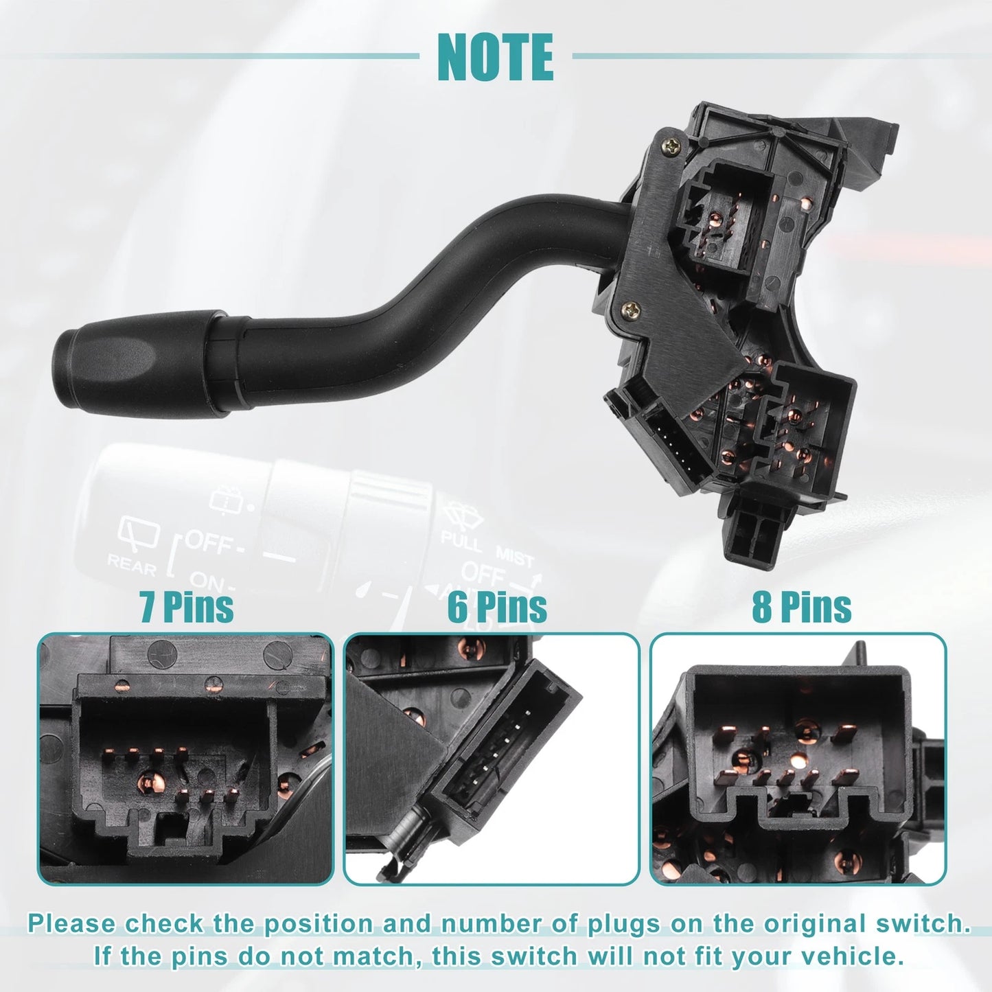 Front Windshield Wiper Switch for Ford E-150 (2010-2014)