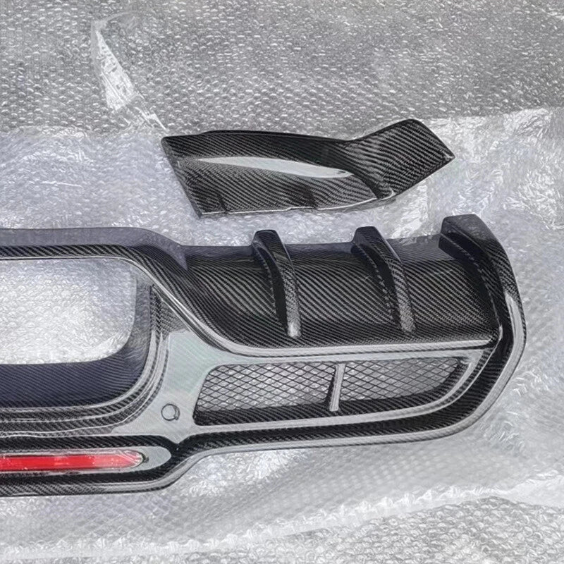 Carbon Fiber Rear Bumper Diffuser Cover Trim for Mini Cooper F54 F55 F56 F57 JCW