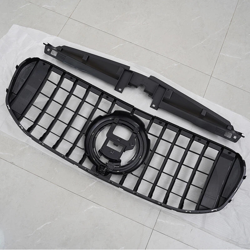Front Bumper Grille for Benz X167 GLS450 GLS580 2020-2023 Gloss Black