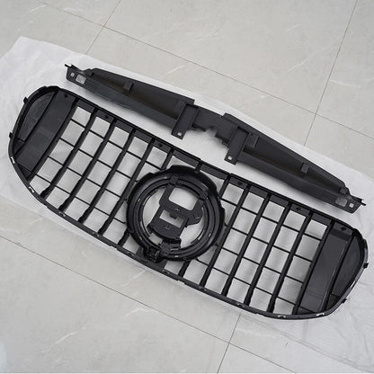 Front Bumper Grille for Benz X167 GLS450 GLS580 2020-2023 Gloss Black