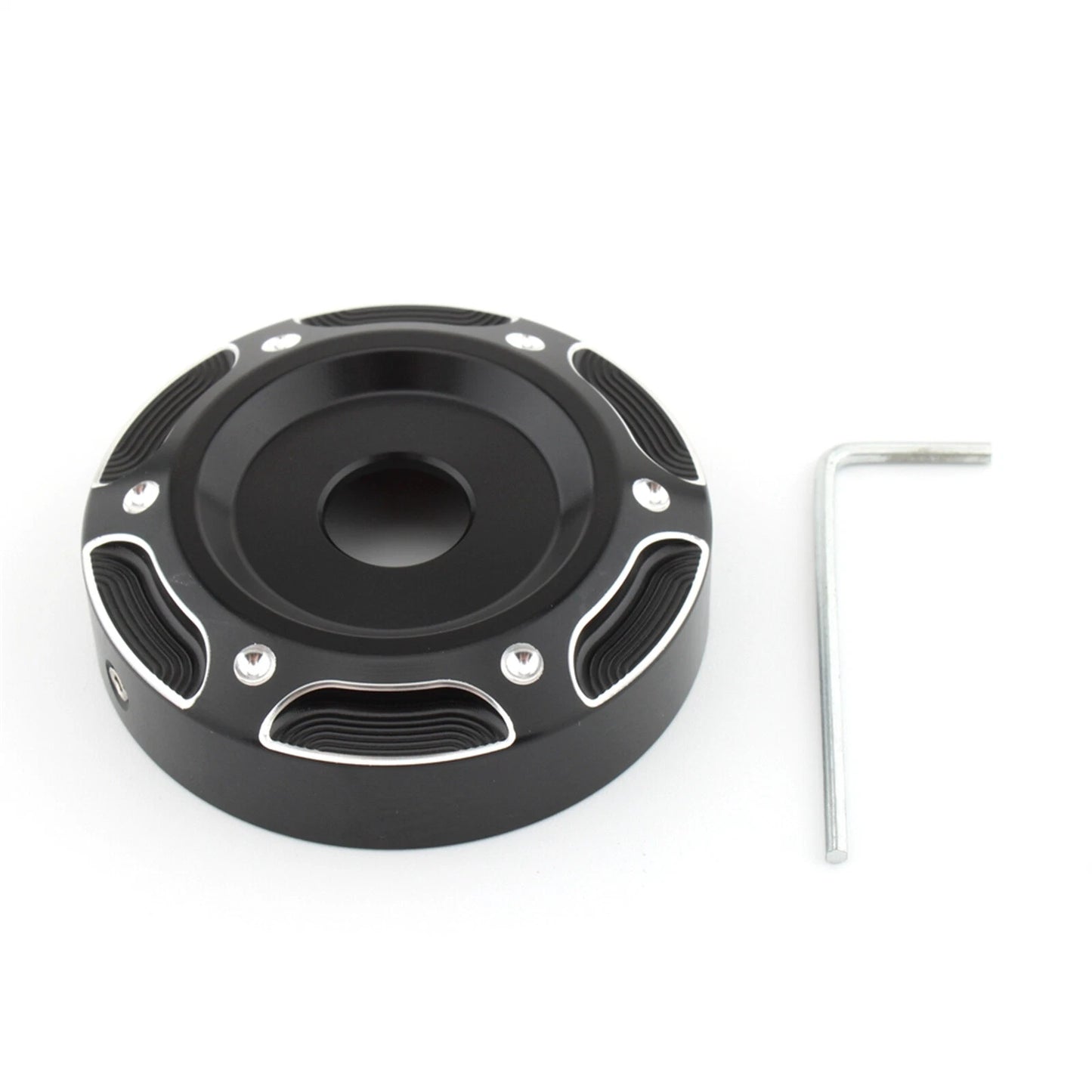 Radiator Cap Covers 2 x Black & White for Harley X350 (2023)