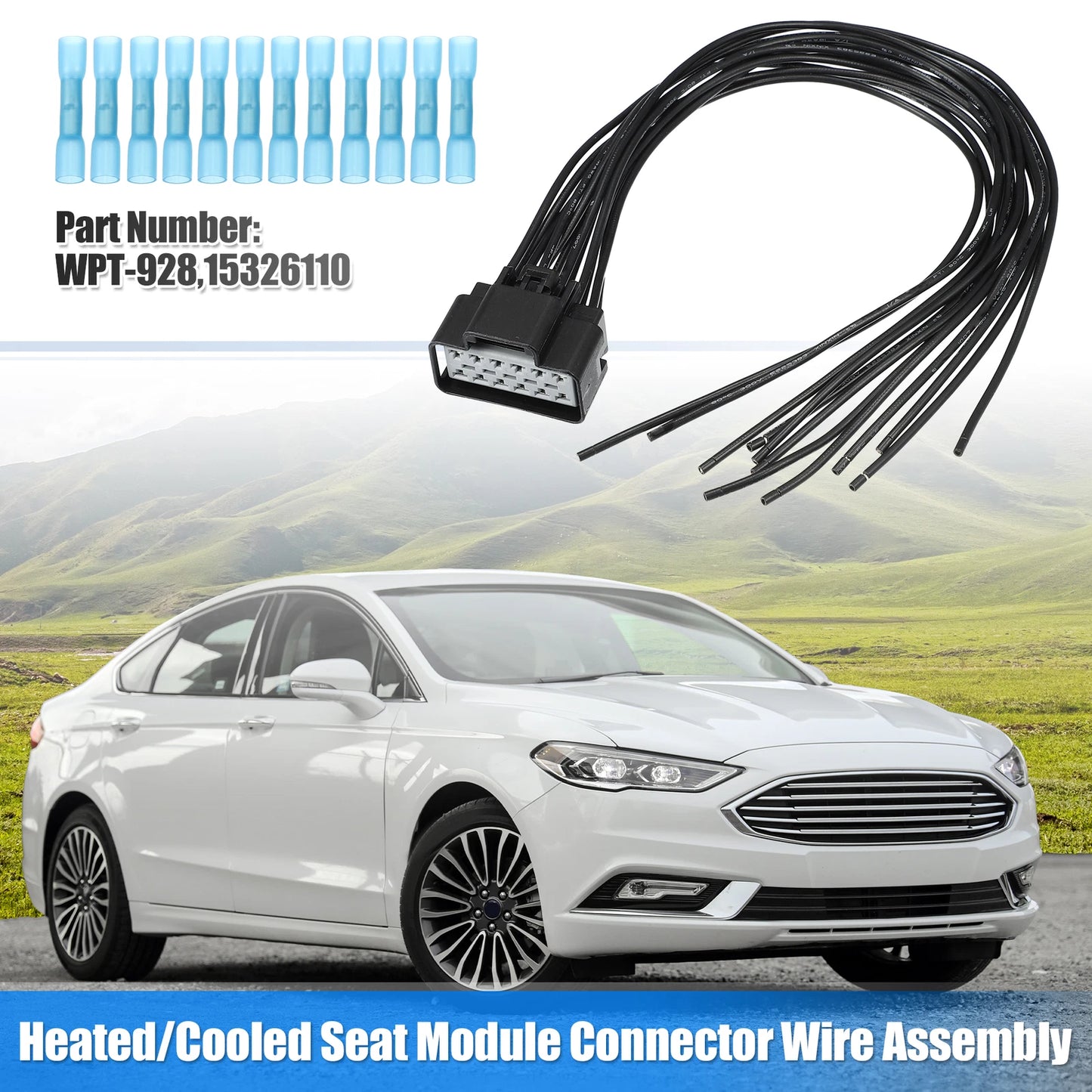 Heated Cooled Seat Module Connector Pigtail for Ford Lincoln (2005-2019)