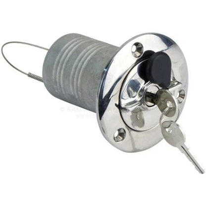 Deck Filler Blank Straight 316 Stainless 50mm Lockable for Various Boats