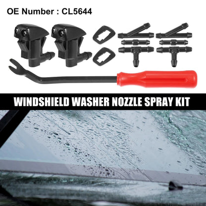 11pcs Front Windshield Washer Nozzle Kit for Toyota Sienna (2000-2011)