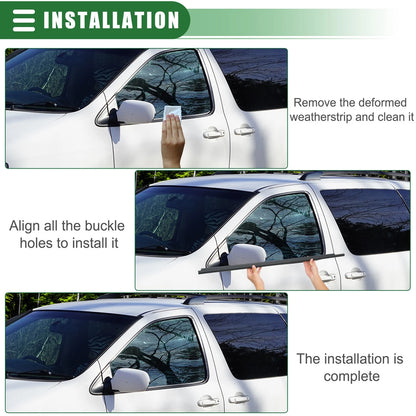 Front Left Right Door Window Belt Weatherstrip for Toyota Sienna (2004-2010)