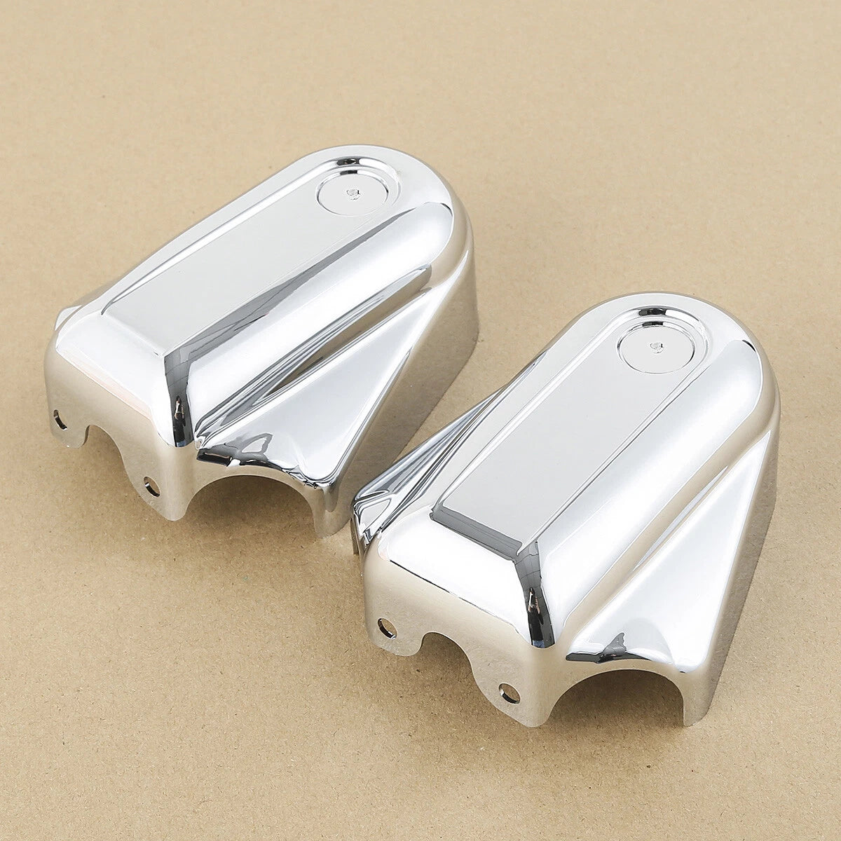 Chrome Rear Axle Covers for Harley Heritage Softail Deluxe (2008-2017)