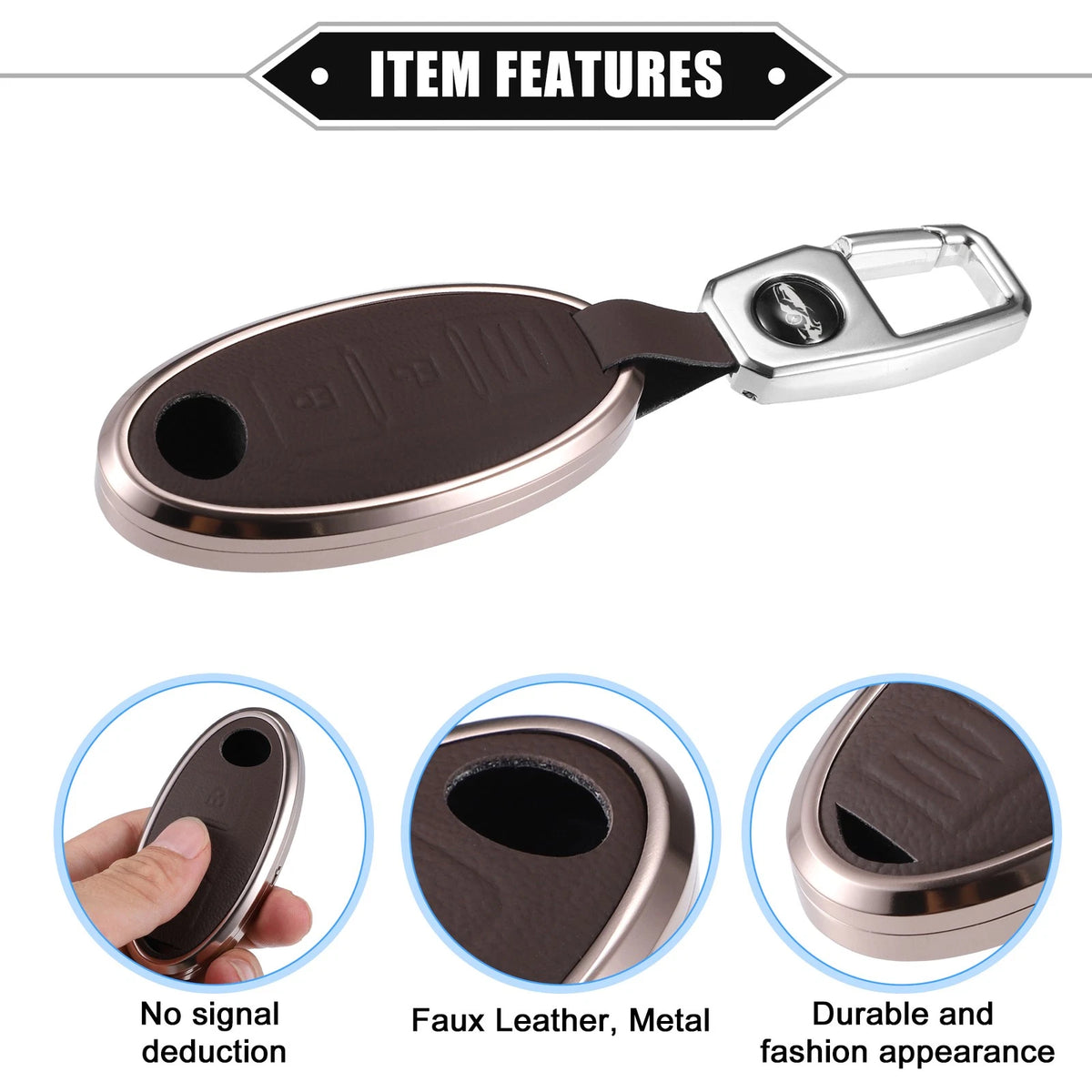 3 x Button Remote Key Fob Cover Case Set for Nissan Elgrand (2002-2010)