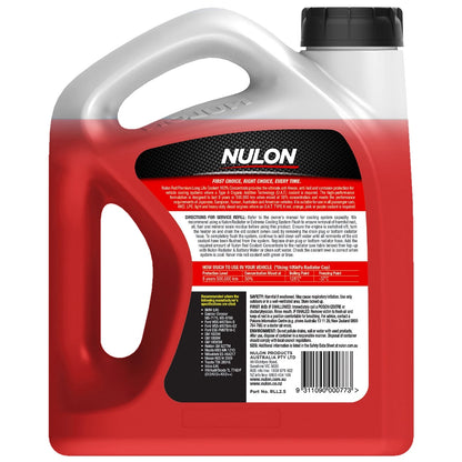 Nulon Red Premium Long Life Coolant 2.5L for Various Makes & Models