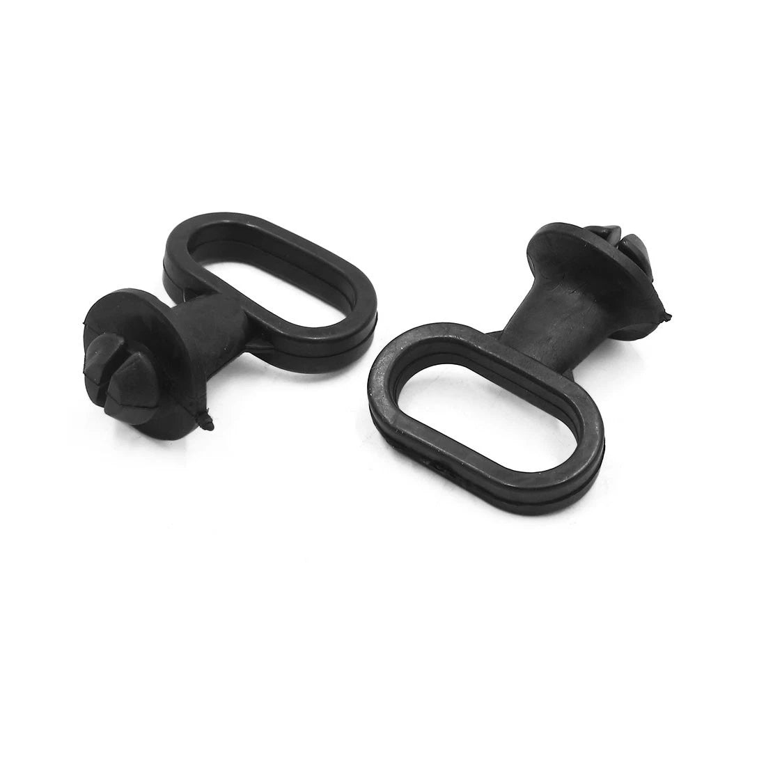 6pcs Black Rubber Front Mudguard Speedometer Cable Guide Holder for Motorcycle