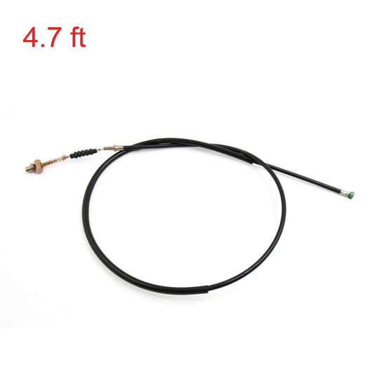 Front Brake Cable / 4.7ft / Black Rubber Coated for Honda CG150