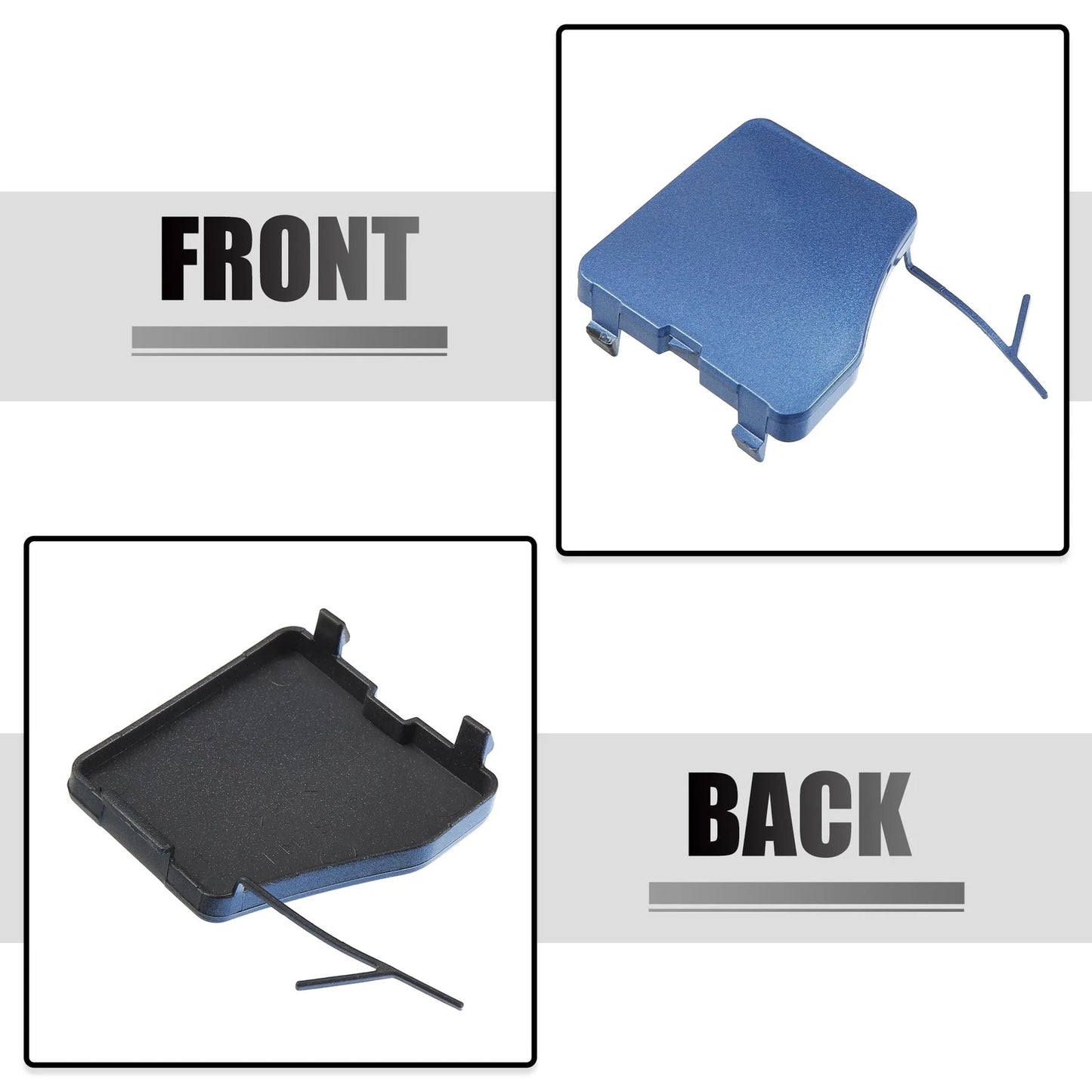 Blue Front Right Bumper Tow Hook Cover for Subaru Forester (2015-2018)