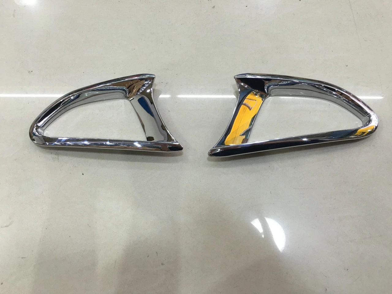 Triple Chrome Rear Fog Light Cover Trim for Mazda 2 (2015-2017)