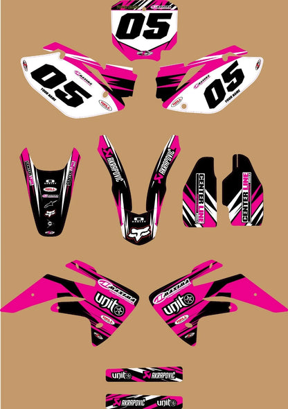 Custom Graphics Full Kit for Honda CRF 150R (2007 - Present) - Digger Pink
