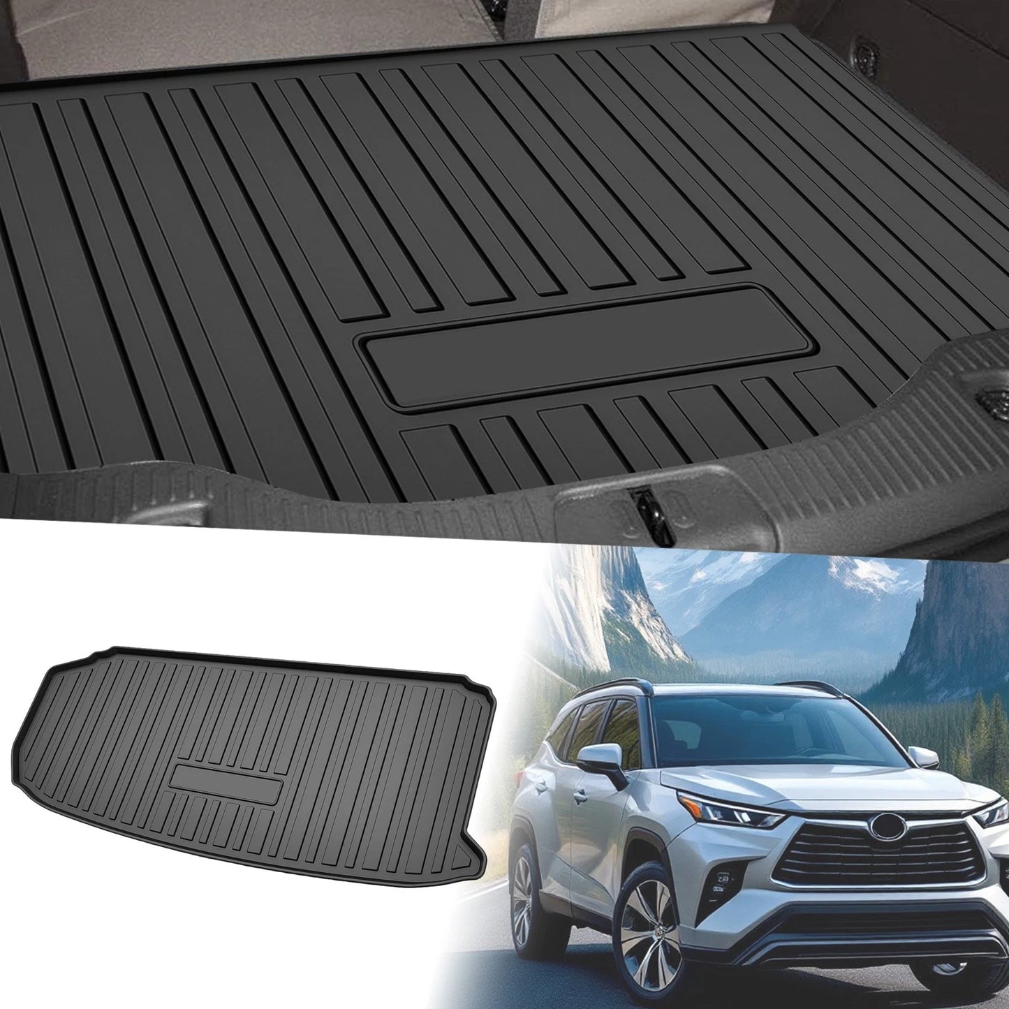 Flat Face Cargo Liner / 1 Pc / Rear Trunk Mat for Toyota Highlander (2024–2025)