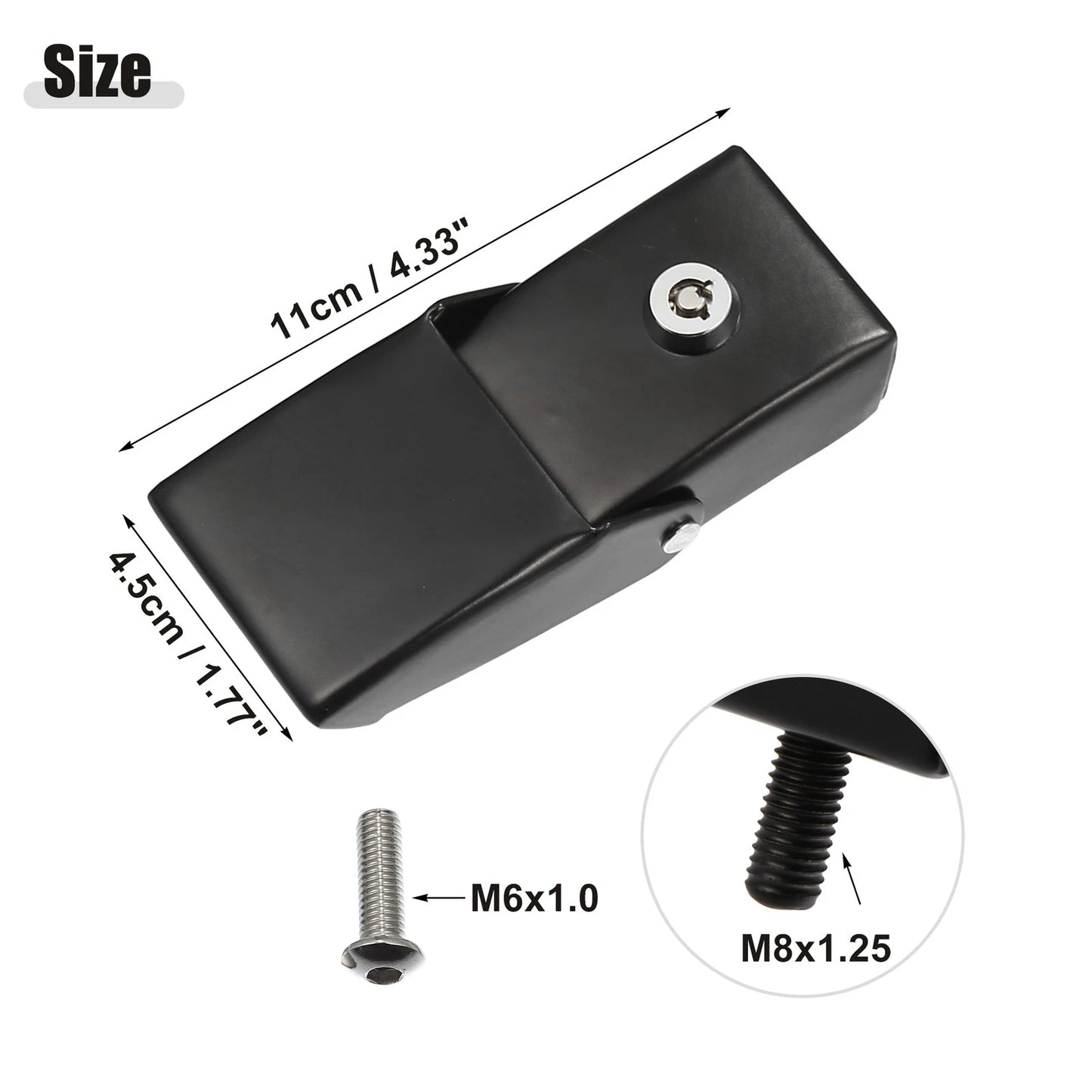 Front Hood Latches for Jeep Wrangler JK JL Black (2018-2023)