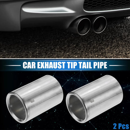 Car Exhaust Tips for BMW 328i 325i E90 (2007-2010) Silver Tone
