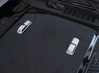 Hood Handle Molding Cover Trim for 2018-2023 Jeep Wrangler JL Chrome 2 x (2018-2023)
