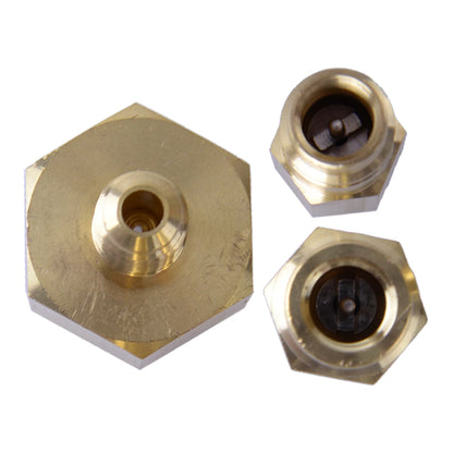 R134A Refrigerant Bottle Adapter W21.8 to 1/4 SAE for Car Conditioner (N/A)