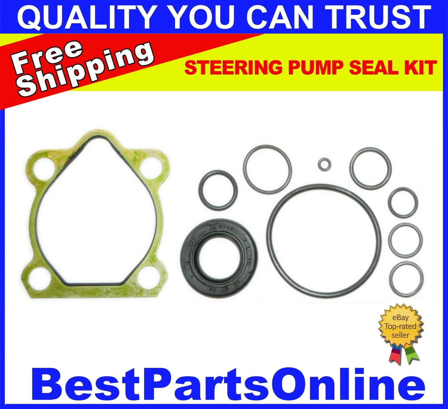 Power Steering Pump Seal Kit for Hyundai Elantra (1991–1994)