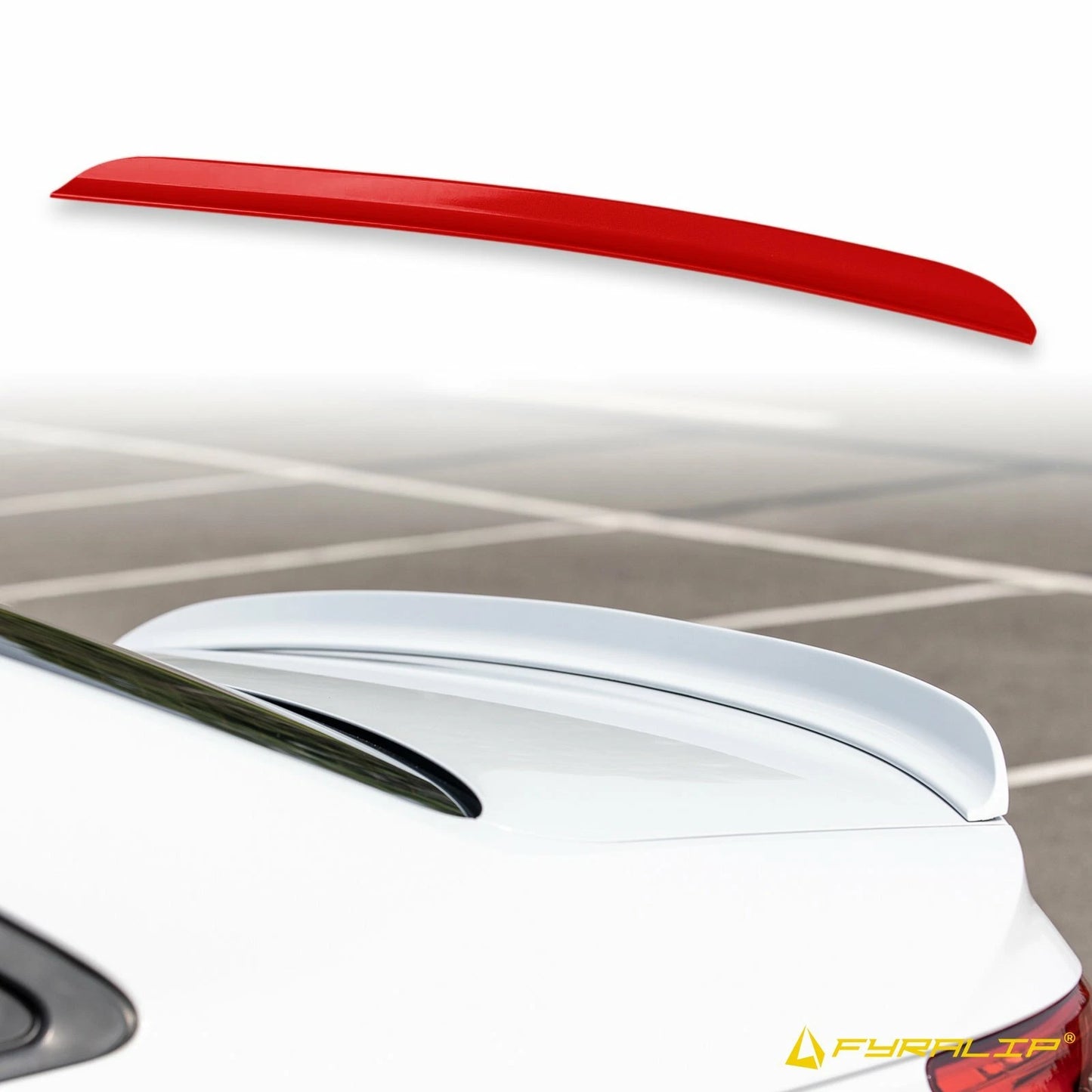 Duckbill Boot Lip Spoiler for BMW 7er E32 (1987-1994) Red