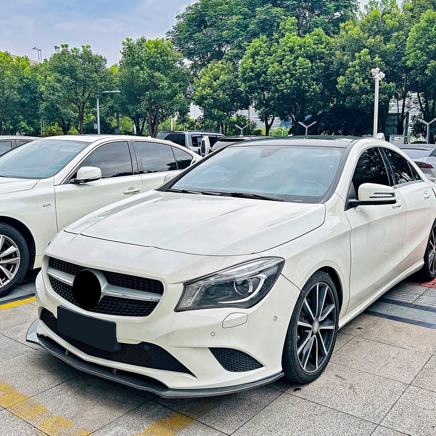 Front Bumper Spoiler Lip for Benz CLA C117 (2013-2015)