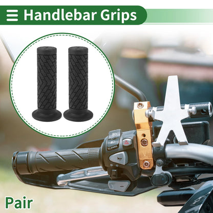 Hand Grips Cover 25mm Handlebar Cover TPU Black for Motorcycle