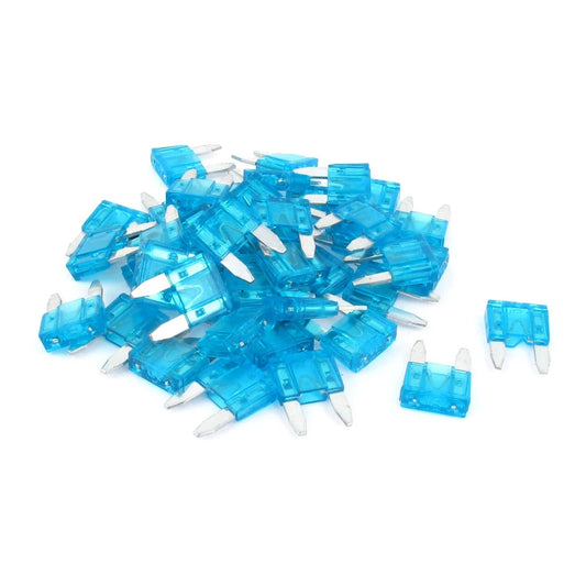 15A Blue Blade Fuse 42 Pcs for Motorcycle Car Auto