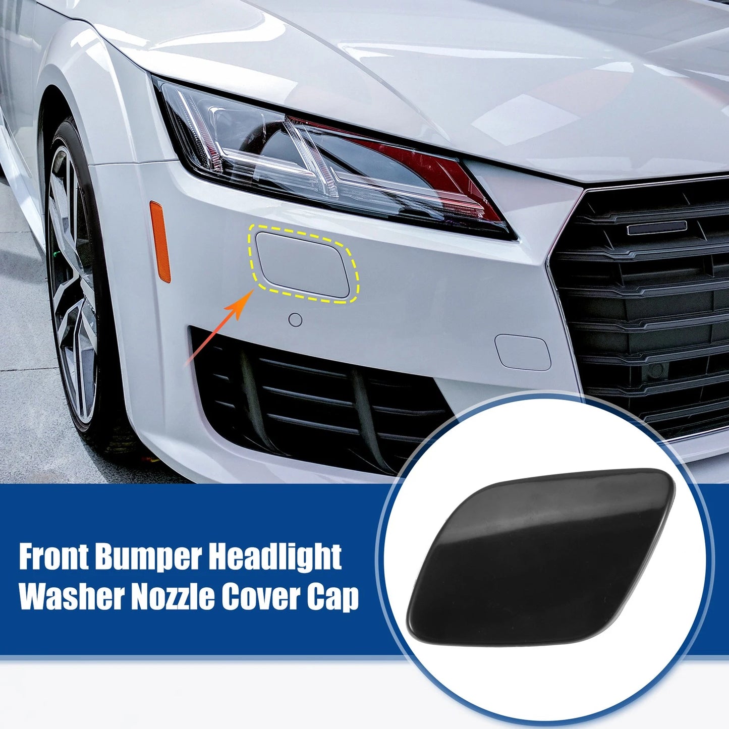 Front Left Right Headlight Washer Nozzle Cover Caps  for Volvo XC60
