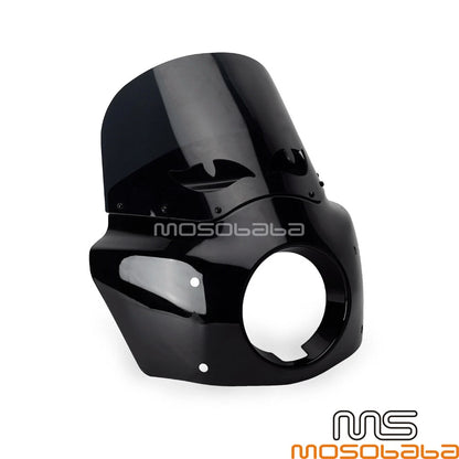 12" Eye Shape Vented Windshield & Hi/Low DRL Headlight for FXLRS (2021-2023)