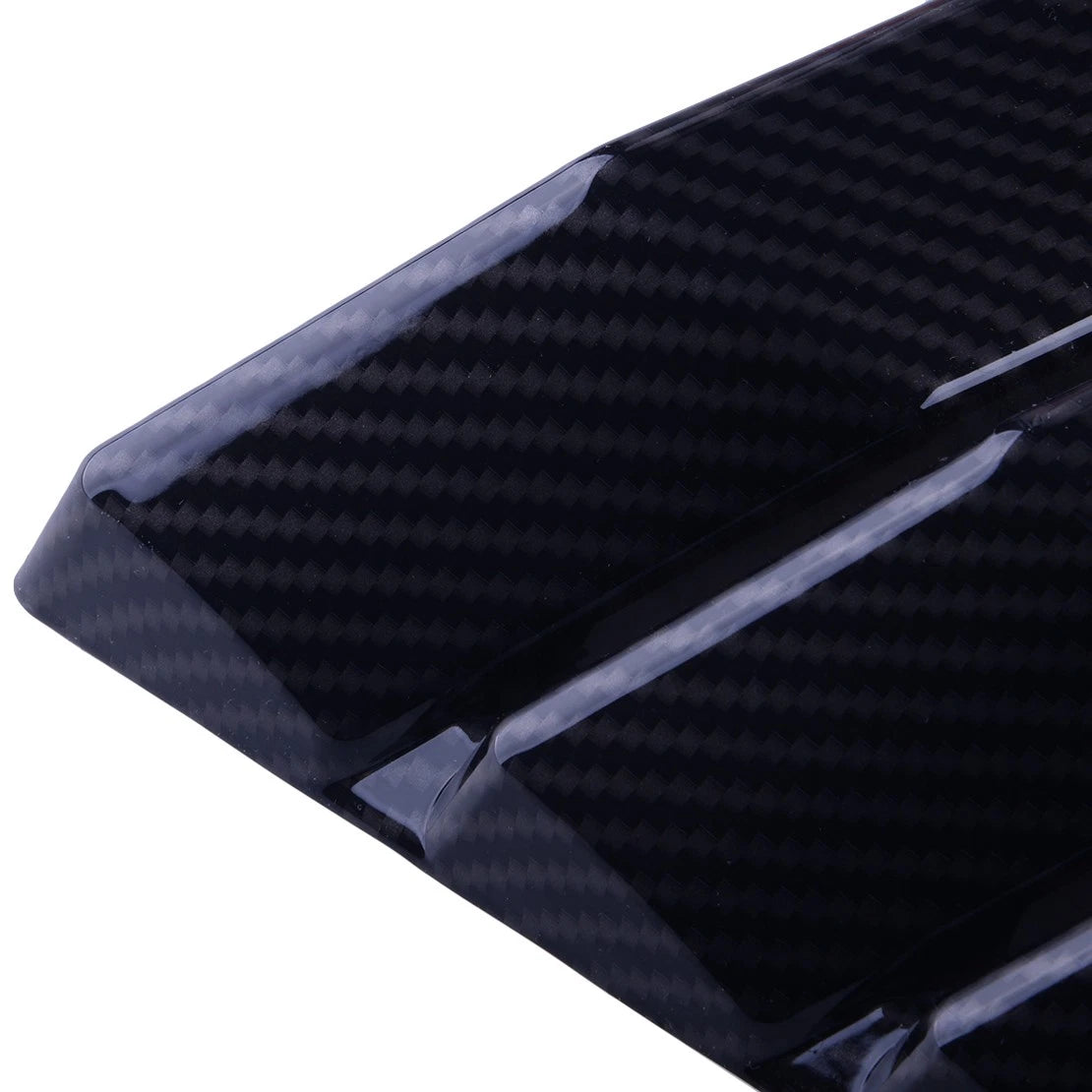 2 x Carbon Fiber Style Bonnet Air Outlet Covers for Ford F150 (2015-2023)