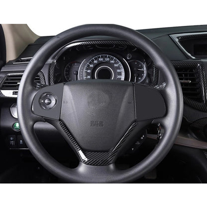 Carbon Fiber Steering Wheel Trim for Honda CR-V 2012-2016 (2012-2016)